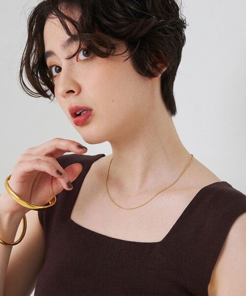 TEN. ネックレス 「TEN./テン」ツイストチェーンネックレスGD ゴールド