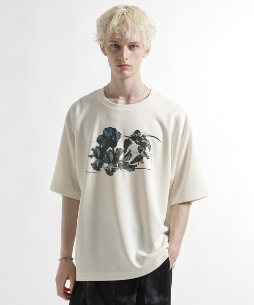 HARE（ハレ） tシャツ 「接触冷感」フラワープリントカット(HARE