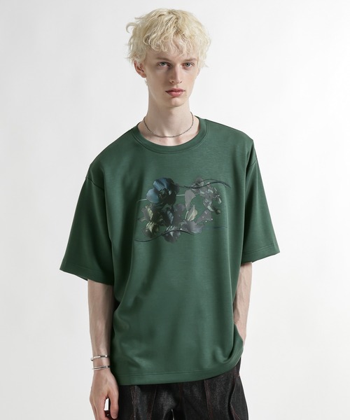 HARE（ハレ） tシャツ 「接触冷感」フラワープリントカット(HARE