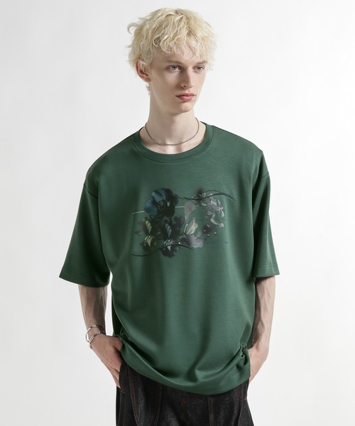 HARE（ハレ） tシャツ 「接触冷感」フラワープリントカット(HARE