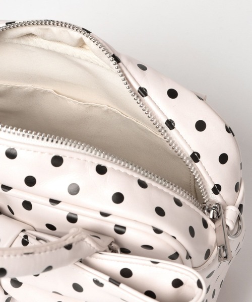 ヘザー　リボン　ボストンバッグ　ドット柄 Heather（ヘザー） ボストンバッグ リボンボストンBAG 858448