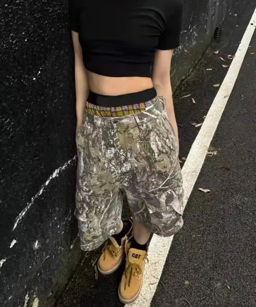 BARELY BLUE ハーフパンツ パンツ 短パン 「 BARELY BLUE / ベアリー