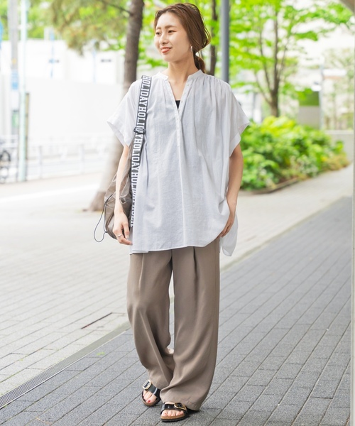 「Spick & Span」 半袖ブラウス FREE ネイビー レディース_画像10