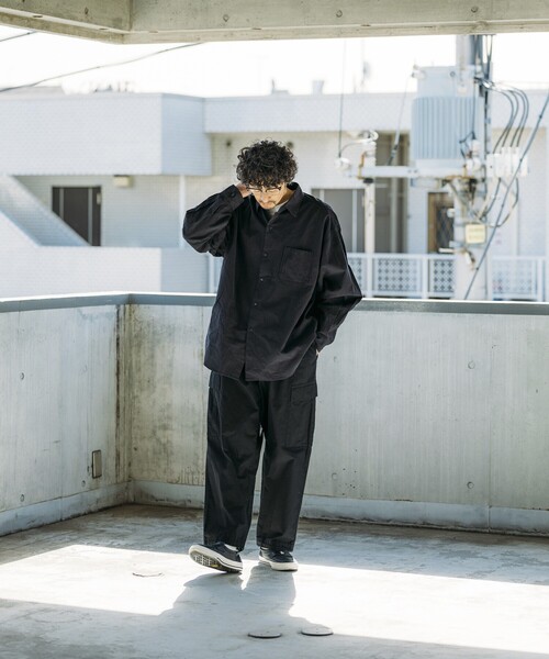 「HINSON」 カーゴパンツ MEDIUM オリーブ メンズ_画像4