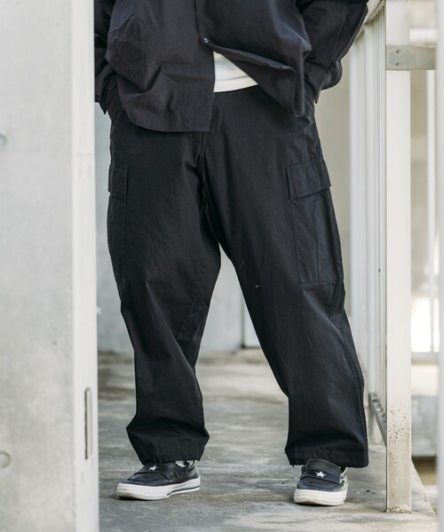 「HINSON」 カーゴパンツ MEDIUM オリーブ メンズ_画像6