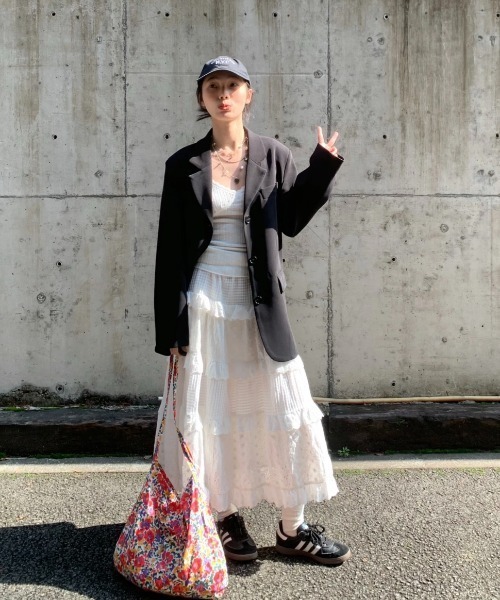 「GEMEDA」 フレアスカート M ホワイト レディース_画像7
