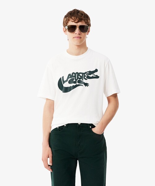 LACOSTE（ラコステ） tシャツ ビッグワニグラフィックプリントTシャツ