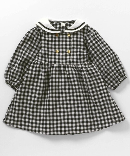 「apres les cours」 「KIDS」長袖ワンピース 140 アイボリー キッズ_画像9