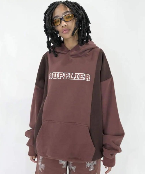 パーカー SUPPLIER BICOLOR PANEL HOODIE / サプライヤー バイカラー 