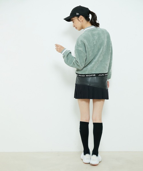 JUN&ROPE' スカート リサイクルエコレザープリーツスカート
