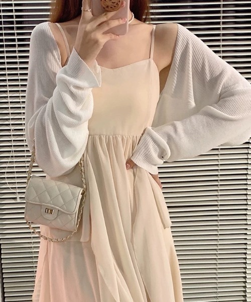 LADY LIKE（レディライク） カーディガン シンプルロングスリーブ