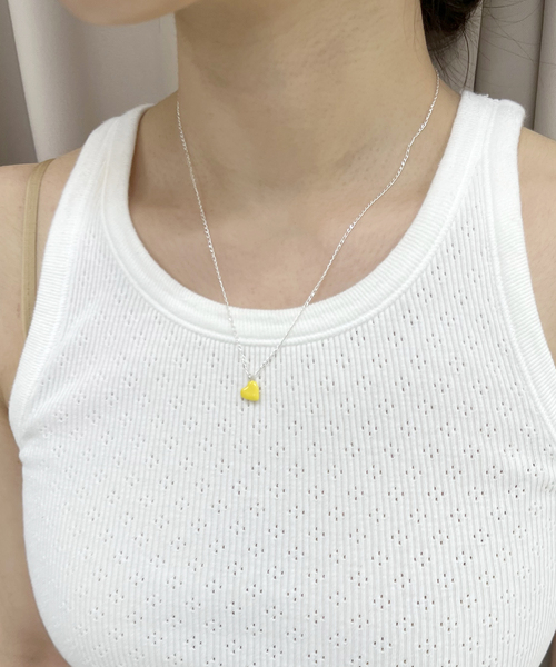 ネックレス 【momocreatura/モモクリアチュラ】Enamel Heart Necklace momocreatura/モモクリアチュラ Enamel Heart EDIT FOR