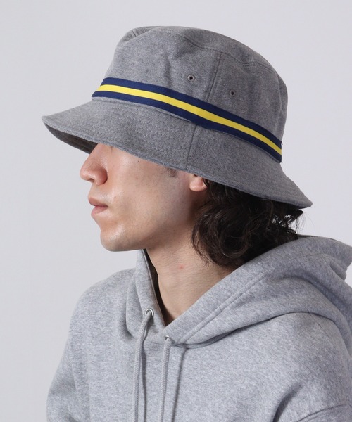 COMFORTABLE REASON ストライプ バケットハット COMFORTABLE REASON WONDERLANDストライプハットバケハ