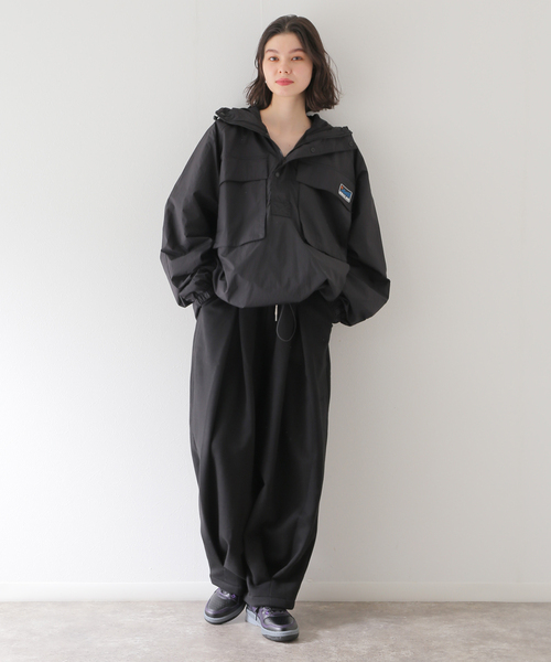 ANGLAN パーカー スエットパンツ セットアップ ANGLAN（アングラン） ワイドパンツ スウェットパンツ ジャージ