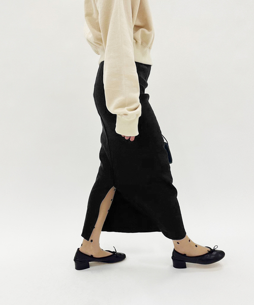 abc バックスリット ストレッチタイトスカート EDIT. FOR LULU スカート 「追加」abc バックスリットストレッチ