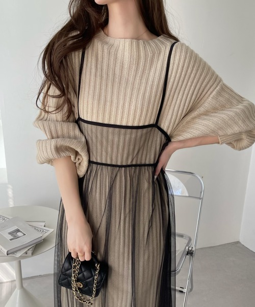 Ada. ワンピース チュール マルチWAY キャミワンピース