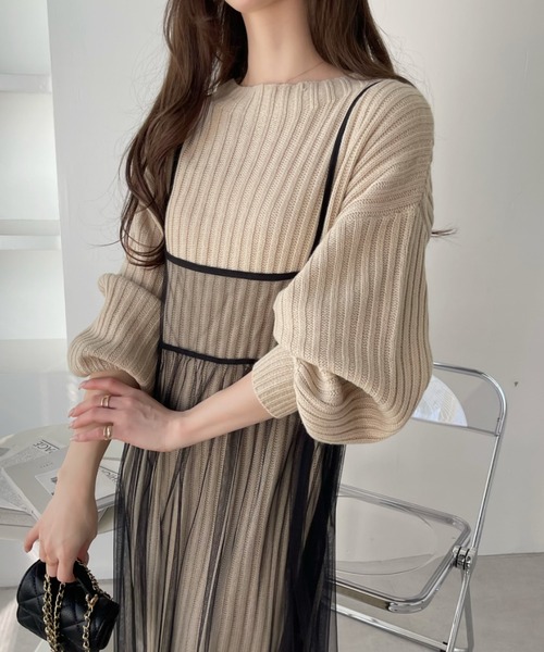 Ada. ワンピース チュール マルチWAY キャミワンピース