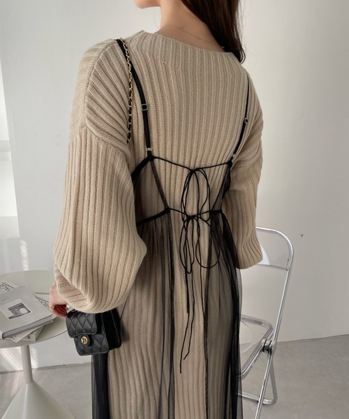andresd 2WAYチュール マーメイド キャミワンピ Ada. ワンピース チュール マルチWAY キャミワンピース