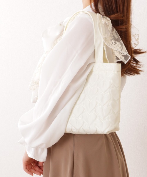 Lace Ladies（レースレディース） トートバッグ ハート キルティング