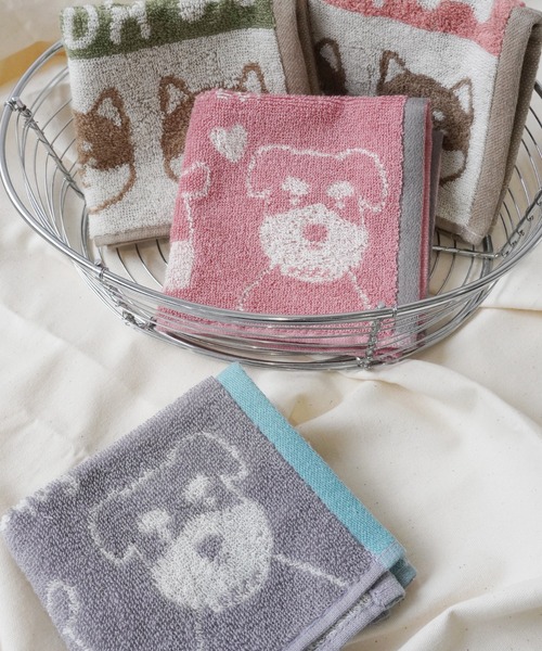 Port（ポート） ハンカチ 「 」 柴犬 シュナウザー ネコ アニマル