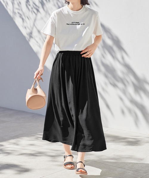 Viola e Viola（ヴィオラ エ ヴィオラ） スカート リネン風ふんわり