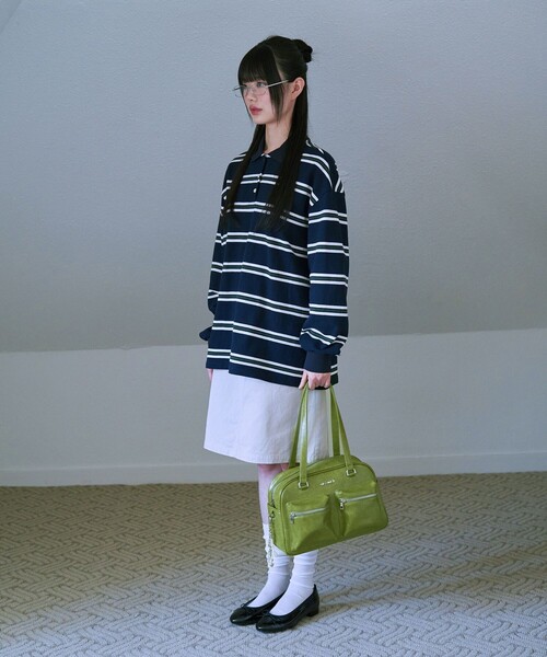 ポロシャツ ポロ FAD/エフエーディー STRIPE PIQUE SHIRTS/ ストライプピケシャツ レディース メンズ FREAK'S STORE ポロシャツ ポロ FAD/エフエーディー STRIPE