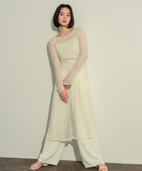 NEUNA ワンピース フラワーメッシュOP : ZOZOTOWN Yahoo!店
