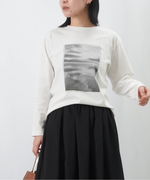 tシャツ LC/LLL 転写プリントTシャツ レディース LADY LUCK LUCA tシャツ Tシャツ LC/LLL 転写プリントロング