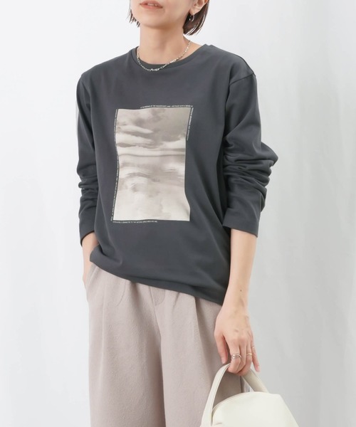 tシャツ LC/LLL 転写プリントTシャツ レディース LADY LUCK LUCA tシャツ Tシャツ LC/LLL 転写プリントロング