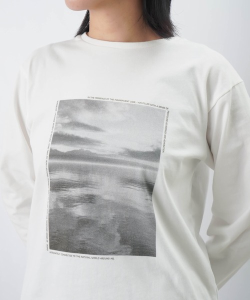 tシャツ LC/LLL 転写プリントTシャツ レディース LADY LUCK LUCA tシャツ Tシャツ LC/LLL 転写プリントロング