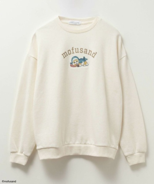 トレーナー スウェット mofusand モフサンド サメにゃんプリント