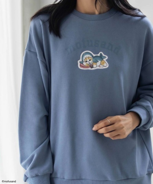 mofusand 猫 ハムスター 裏起毛 トレーナー 激レアT mofusand 猫 ハムスター 裏起毛 トレーナー