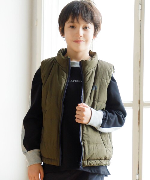 familiar ハーフコート ネイビー インナーベスト付き 男の子 130cm 