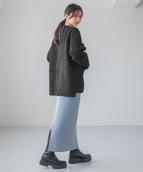 LOWRYS FARM ブルゾン アウター リバーシブルパッチワークブルゾン 