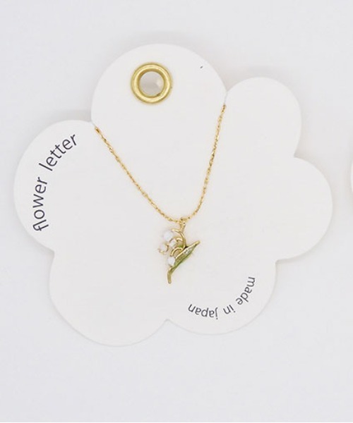 Zoule（ゾーラ） ネックレス ゾーラ：FLOWER LETTER SERIES flower