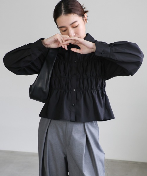 新品タグ付❤️ m's select シャーリングブラウス シャーリングブラウス – SELECT MOCA