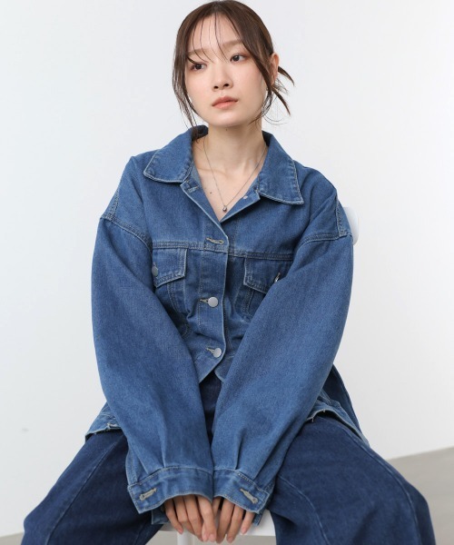 BAB（バブ） デニムジャケット gジャン ルーズデニムジャケット 