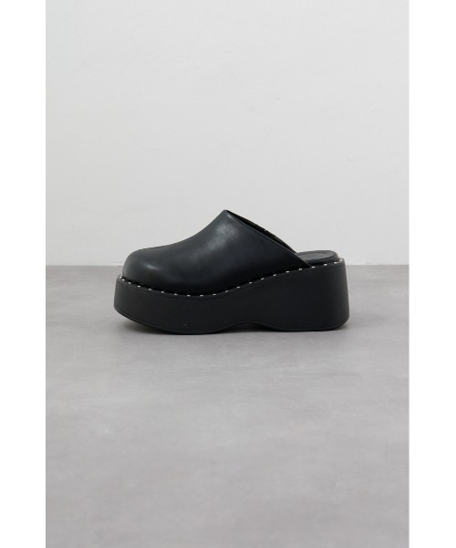 MOUSSY ブラックスタッズサンダル ラインストーンスニーカーソールサンダル｜WOMEN｜250IAC55-068K