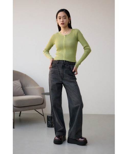MOUSSY ブラックスタッズサンダル AZUL by moussy｜スタッズデザインプラットフォームサボサンダル