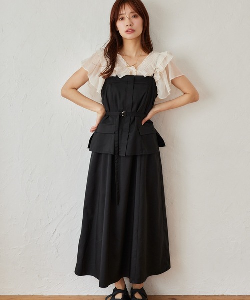 mysty woman ワンピース セットアップライクキャミワンピース