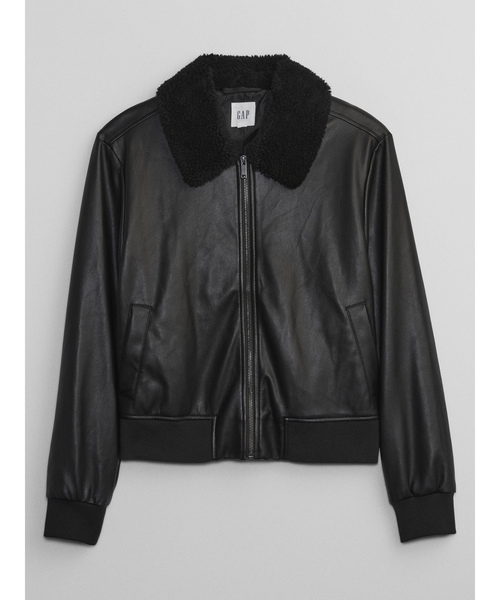 「GAP」 ブルゾン X-SMALL ブラック レディース_画像3