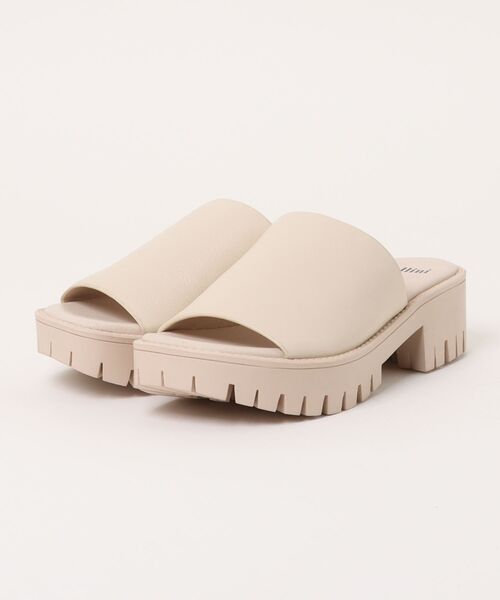 Mollini サンダル 「Mollini/モリーニ」レザーサンダル 厚底