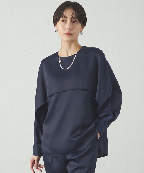 ブラウス シャツ 「セットアップ対応/オンでもオフでも活躍」レイヤードブラウス レディース