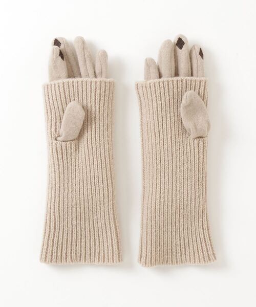 「green label relaxing」 手袋 FREE ベージュ レディース_画像2
