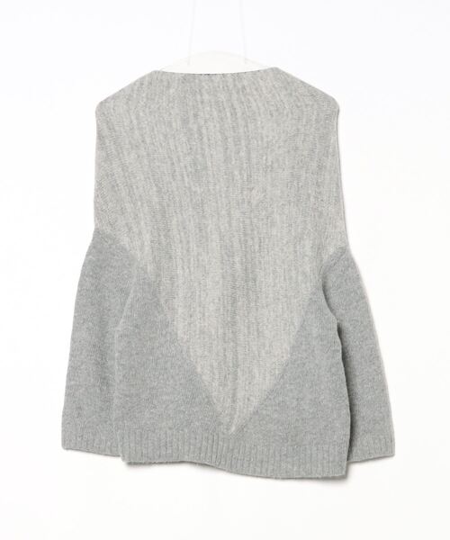 「ENCHANTEMENT」 7分袖ニット FREE グレー レディース_画像2