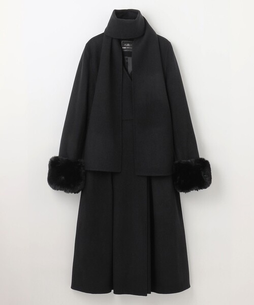 グレースコンチネンタル コート GRACE CONTINENTAL（グレースコンチネンタル） ノーカラーコート 36