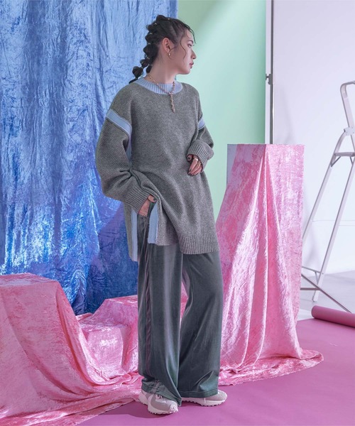 「miette」 長袖ニット FREE ベージュ レディース_画像3