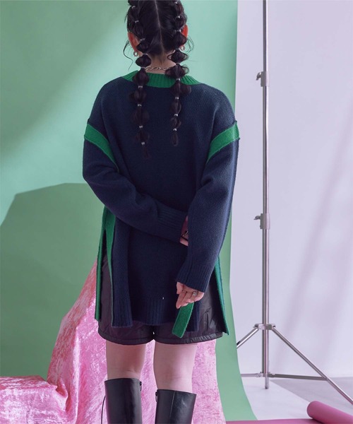 「miette」 長袖ニット FREE ベージュ レディース_画像9