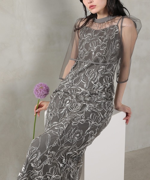 kana カナ チュールボレロセット ドレス ワンピース S 結婚式 パーティー Kana ドレス チュールボレロセット メニーウエイ パーティー ドレス