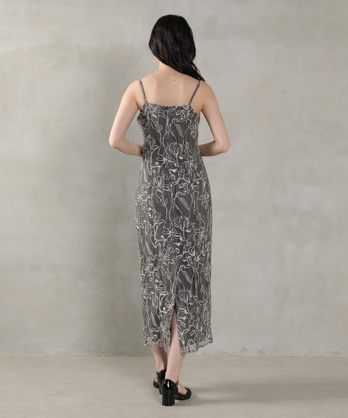 Kana ドレス チュールボレロ 花柄刺繍キャミワンピース 2点セット